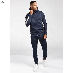 Conjunto Deportivo Unisex de Invierno, Corte Regular, Sudadera con Cremallera, Pantalones Deportivos de Forro Polar, Transpirable, Personalizable al por Mayor, Multicolor, Liso, para Gimnasio - Product Image 1