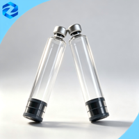Flacon vide en verre borosilicate neutre avec bouchon en caoutchouc et capuchon en aluminium