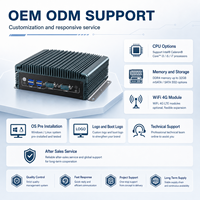 Computadora Industrial IoT Robusta, Sin Ventilador, Integrada, Intel Core I3 I5 I7 de 5.ª, 6.ª, 7.ª y 8.ª Generación, Doble LAN, HD, VGA, 2COM, WiFi, 4G, MSATA, SATA