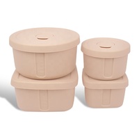 Boîte à lunch en silicone anti-fuite de taille multiple Conteneurs de conservation des aliments sous vide pour le voyage