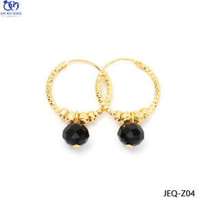 JXX 2025 럭셔리 INS 여러 가지 빛깔의 매달려 드롭 후프 귀걸이 귀여운 장난 꾸러기 스타일 큰 지르콘 후프 귀걸이 여성용 보석 - Product Image 4