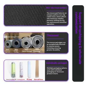 Tapis de souris XXL <span class=keywords><strong>Xia</strong></span> Butterfly à bords surpiqués, tapis de clavier gaming, tapis de bureau lisse Anime Otaku - Product Image 5