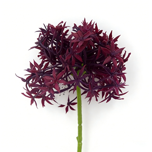 Meilleures ventes JZJ Bulbes <span class=keywords><strong>d</strong></span>'automne artificiels, Tige florale <span class=keywords><strong>Allium</strong></span> Willow Crossley, Violet foncé, 30 cm, Écologique, Durable, Pour intérieur, Individuel - Product Image 4