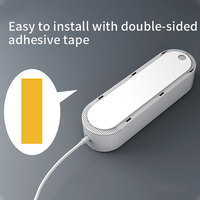 Sensore di perdite d'acqua intelligente WiFi LEDEAST SNT923W Tuya con cicalino integrato, avviso push tramite app, rilevatore di allagamento per cucina