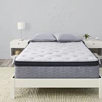 Matelas hybride moderne en mousse à mémoire de forme COSTFULL, garantie 10 ans, ressorts ensachés, fermeté moyenne, taille King/Queen, pour chambre à coucher et école