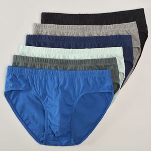 <strong>Men's</strong> Mid-Waist Summer Triangle <strong>Briefs</strong> Breathable 100% Cotton Underwear - Product Image 4