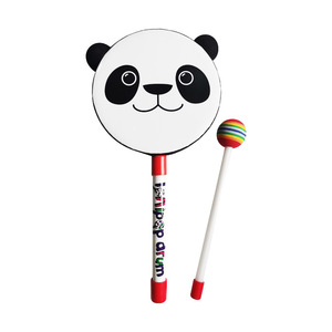 Cute Panda 6-Inch Hand <b>Drum</b> Toy with Plastic Stick Educational Musical Toy for Kids Wholesale Orff Musical Percussion Instrument - Product Image 1