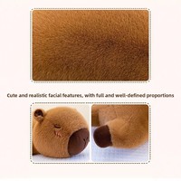 Peluche Capybara Bébé, Coussin Long en Forme de Jambe, Oreiller de Lit, Coton PP, Cadeau d'Anniversaire et de Nouvel An pour Filles