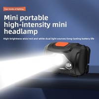 Linterna Frontal LED AAA Recargable Multifuncional, Súper Brillante, Impermeable IP54, Sensor de Movimiento COB, para Camping, Senderismo, Pesca, Correr, USB