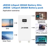 Kit de batterie solaire au lithium DIY JKESS EU Stock 6U 48V 314Ah avec BMS JK 16S V19 et écran LCD 4.3 pouces sans cellules LFP