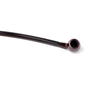 MUXIANG Churchwarden Bent Stem tabacco Pipe in legno di legna bocchino in legno massello con filtri da 9mm - Product Image 6