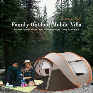 Carpa de Camping de Apertura Rápida, de una Sola Capa, en Forma de Bote, Portátil, para Exteriores, 280x210x120mm, para las Cuatro Estaciones, Impermeable, de Tela Oxford - Product Image 2