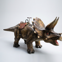 Dinosaure animatronique électrique réaliste avec structure en acier robuste pour les attractions des parcs d'attractions intérieurs/extérieurs