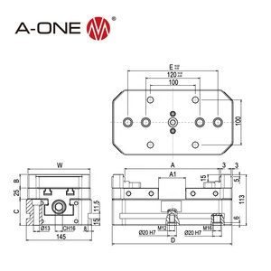 A-ONE étau multitâche en acier inoxydable <span class=keywords><strong>Gerardi</strong></span> pour fraisage CNC 3A-110519 - Product Image 4
