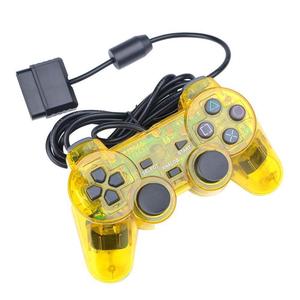 NSlikey <strong>PS2</strong> Wired Game Controller Dual Vibration Transparent Game Controller - Product Image 5