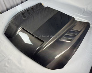 2015-2024สำหรับ Ford Mustang TF สไตล์คาร์บอนไฟเบอร์ชุดกระโปรงท้ายรถชุดระบายอากาศแบบเปิดรูและฝากระโปรงกระจายความร้อน - Product Image 2