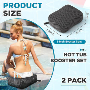 Coussin de confort pour spa en maille 3D lesté, taille personnalisable, base antidérapante, à absorption rapide, pour bain à remous adulte, découpe par estampage - Product Image 5