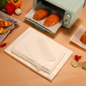 Feuille de papier sulfurisé biodégradable double face personnalisable avec logo, revêtement en silicone pour sandwichs, sushis, pain et emballage alimentaire - Product Image 1