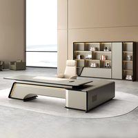 Bureau de Direction Exécutif de Luxe pour PDG, Mobilier de Bureau Moderne et Design, Table d'Ordinateur en Bois