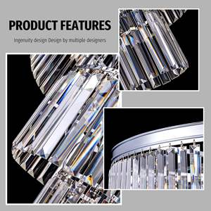 Lampu Gantung Akrilik Modern Kustom untuk Lobi Hotel & Aula Pernikahan untuk Dekorasi Interior & Pencahayaan - Product Image 5