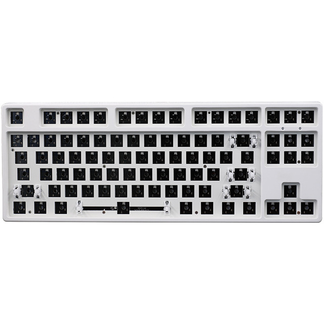 Cmany Custom 87-Key RGB Backlit USB Wireless Keyboard Hot-Swappable Steel Plate DIY Kit for Laptop New Product