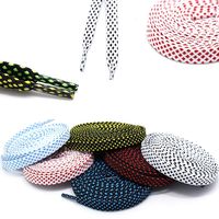 WEGOODZF Lacets plats en polyester recyclé personnalisés de la meilleure qualité Lacets de chaussures en sergé colorés Paire de conception de corde personnalisée à la mode