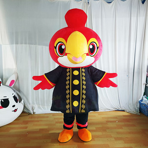 Disfraz de Mascota Personalizado de Halcón Rojo Peludo, Mascota de Águila de Dibujos Animados para Adultos, para Carnaval, Fiesta, Evento, Actuación, Talla XL, MOQ 1 - Product Image 1