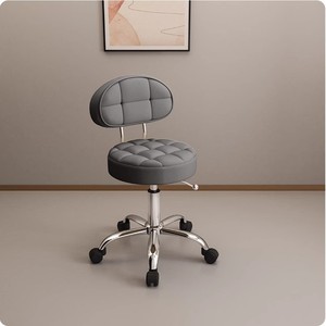 Chaise de Salon/Spa/Barbier Pivotante à Roulettes en Acier Inoxydable, Réglable en Hauteur – Vente Chaude Direct Usine - Product Image 4