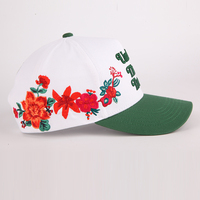 Topi Baseball Bordir Berkualitas Tinggi Grosir, Desainer Topi Baseball Dua Warna, Topi Baseball 5 Panel Custom