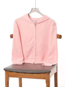 <span class=keywords><strong>Pull</strong></span> cardigan à capuche zippé court pour <span class=keywords><strong>femme</strong></span>, en coton composite <span class=keywords><strong>de</strong></span> couleur unie, tendance, anti-rides, vêtement d'extérieur ample pour le début <span class=keywords><strong>de</strong></span> l'automne - Product Image 5