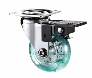 1,5 дюймовые колесики для мебели, Тормозные колеса для спальни, гостиной, отеля, чайной тележки - Product Image 6