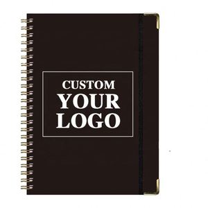 Customizable Logo Spiral Printing A5 Diary Promotion Gift Custom Leather Cover Journal Coil Notebook - Product Image 1