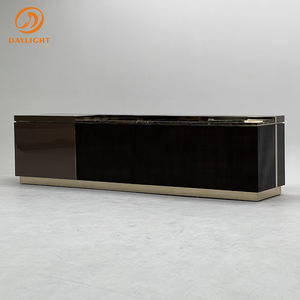Muebles para el hogar personalizados, juego de sala de estar, muebles de <span class=keywords><strong>TV</strong></span> de diseño de lujo, muebles de mármol, soporte de <span class=keywords><strong>TV</strong></span> moderno y mesa con cajón - Product Image 2