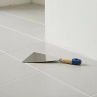Couteau à mastic en acier au carbone poli miroir avec manche en bois bicolore pour grossistes