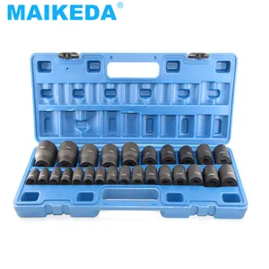 26pcs Professional 1/2" Mechanical Impact Socket Kit Heavy Duty Socket Wrench Spanner Car Tool Repair Sets