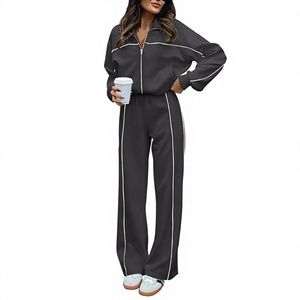 Conjunto Deportivo de 2 Piezas para Mujer, Sudadera con Cierre y Pantalones Jogger, Venta al Por Mayor OEM - Product Image 1