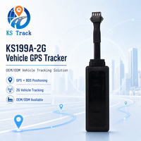 Traceur GPS GSM 2G pour véhicule KS199A-2G 9-36VDC avec détection ACC, alarme géofence et configuration de projet