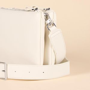 Women's Minimal <b>Crossbody</b> <b>Bag</b> with Adjustable Removable Shoulder Strap Faux Sheepskin Faux Leather <b>Bag</b> - Product Image 3