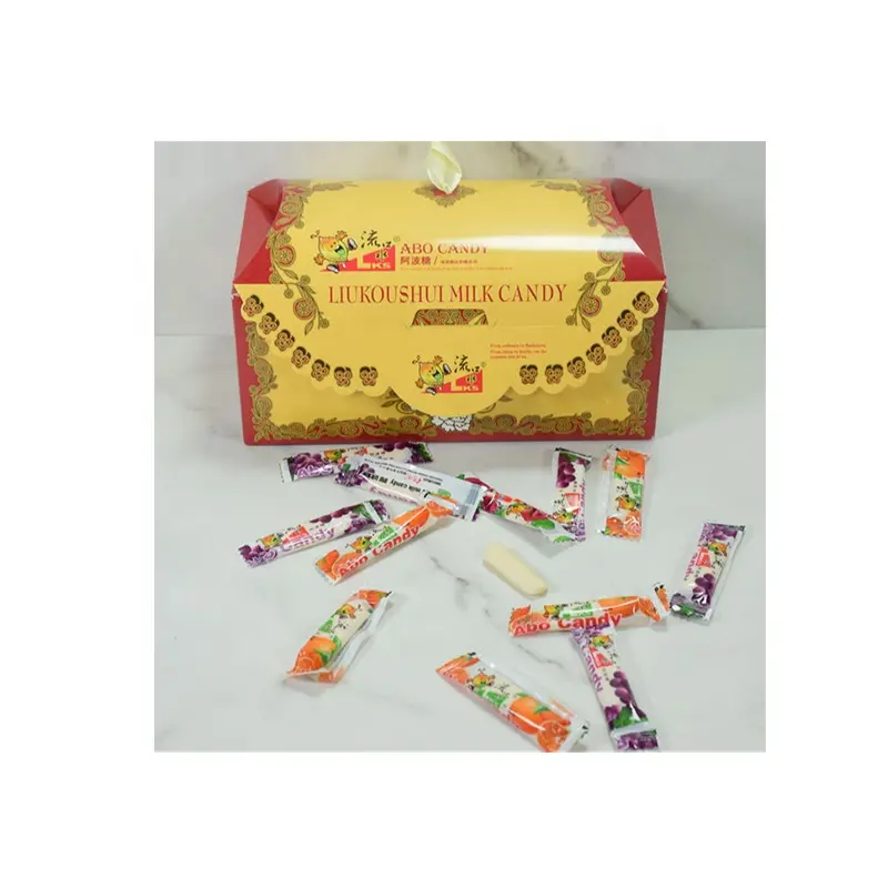 Os Recém-chegados 400g Candies Box Snack Foods Private Label Ameixa Doce de Leite Chinês Ameixa Caixa de Presente Doces de Leite