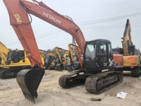 Excavatrice sur chenilles d'occasion Hitachi ZX160 de 16 tonnes, d'origine japonaise, hydraulique, faible nombre d'heures de travail