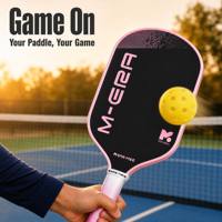 Raquette de pickleball en fibre de carbone avec noyau de 16 mm pour l'éducation physique scolaire et les programmes d'entraînement des clubs de loisirs communautaires