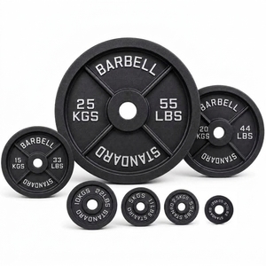 Vente en gros : Plaque olympique 5 kg en fonte, à faible bruit, avec pare-chocs en caoutchouc, pour l'haltérophilie et le <span class=keywords><strong>CrossFit</strong></span> – Livraison rapide - Product Image 4