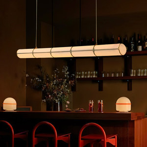 Suspension longue en forme de bande 120cm 150cm E27, éclairage économique avec interrupteur pour maison, bar et comptoir - Product Image 1