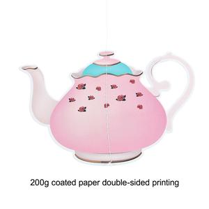Suministros impresos para fiesta de té de la tarde, conjunto de decoraciones colgantes Vintage de té Floral - Product Image 6