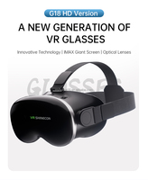 Headset VR Kardus 3D G18 Kompatibel Android, Penawaran Spesial 2026, Perlengkapan Realitas Virtual untuk Film & Game, Penjualan Hardware AR Terbaik