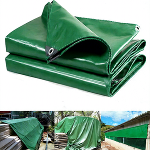 Bâche multi-usages imperméable et résistante en <span class=keywords><strong>PVC</strong></span> enduit, respirante et coupe-vent, 6x10/10x13/13x16 pieds, en polyéthylène épais pour usage extérieur - Product Image 1