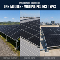 Panneau solaire haute efficacité 695W/700W/705W/710W/715W/720W, panneaux solaires bifaciaux monocristallins pour toit de maison, module d'énergie solaire