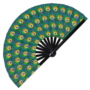 Éventails pliants en bambou personnalisables à claquettes, supports vierges pour sublimation, design Rave Big Sounds pour les fans de musique traditionnelle - Product Image 6