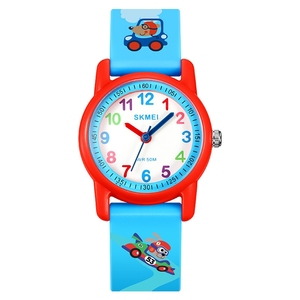 Montre à quartz Skmei pour enfants, tendance, étanche 50 m, boîtier en PC, silencieuse, pour étudiants, chiffres arabes, cadran à aiguilles, batterie 3 ans - Product Image 2