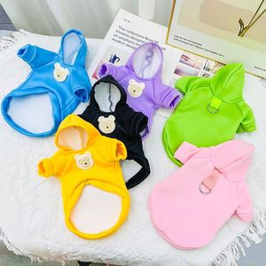 Sudadera con capucha para perro con forro polar, bonito estampado de animales para ropa de gato y perro, ropa de otoño e invierno - Product Image 1